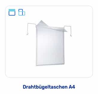 Gitterboxtaschen Drahtbuegel A4