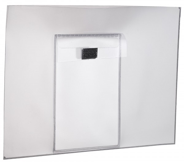 Document pocket with key compartment